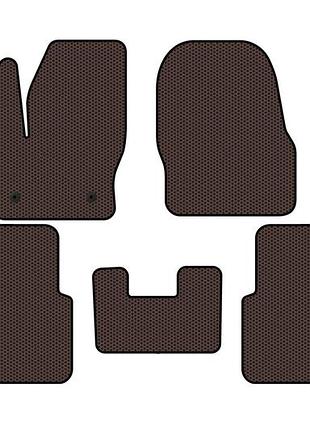 Резиновые коврики carsuit (коричневые) для ford connect 2014-2021 гг