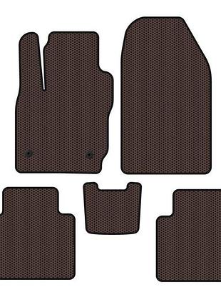 Гумові килимки carsuit (коричневий) для ford courier 2014-2023 рр