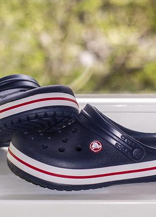 Кроксы, сабо, босоножки crocs crocband kids clog t207005-485 navy 35 р. оригинал
