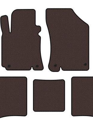 Гумові килимки carsuit (коричневий) для geely mk cross 2010-2016 рр