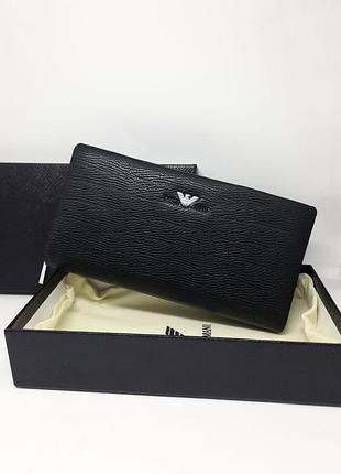 Чоловічий клатч armani барсетка з натуральної шкіри. клатч на два відділи