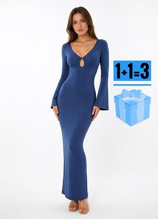 🥰 довга обтисла сукня shein l