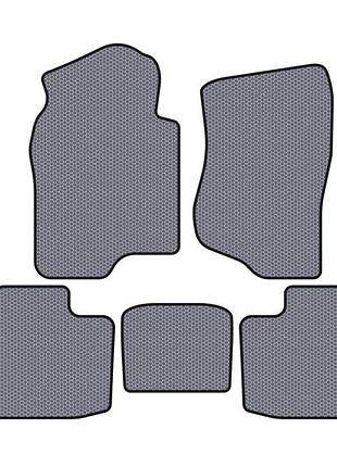 Резиновые коврики carsuit (2 ряда, серые) для cadillac escalade 2007-2014 гг