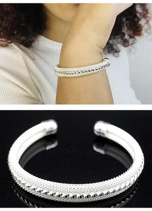 Браслет кафф із 925 проби, в стилі tiffany & co