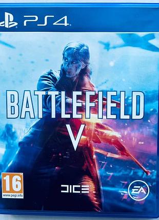 Battlefield v, б/у, русские субтитры - диск для playstation 4