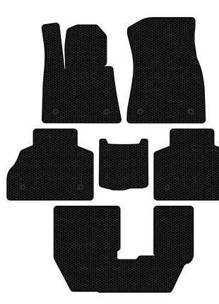 Резиновые коврики carsuit (3 ряда, черные) для bmw x7 g07 2019- гг