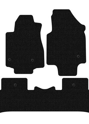 Резиновые коврики carsuit (2008-2012, 7-местный, черные) для honda pilot
