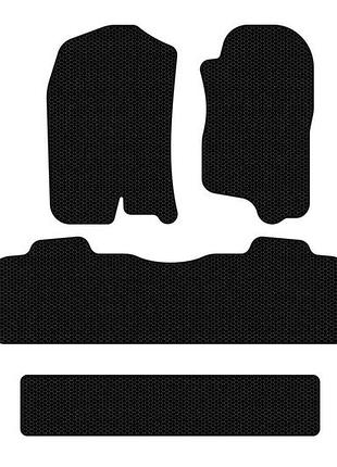 Резиновые коврики carsuit (3 ряда, 2007-2014, черные) для chevrolet tahoe