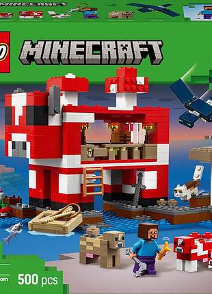 Конструктор lego minecraft грибний будинок 500 деталей (21270)