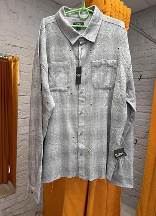 Тепла сорочка чоловіча 2xl