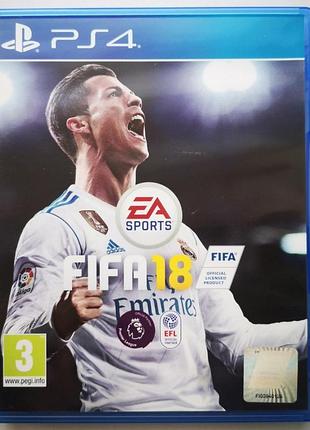 Fifa 18, б/в, російська версія - диск для playstation 4