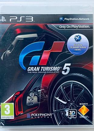 Gran turismo 5, б/в, російські субтитри - диск для playstation 3
