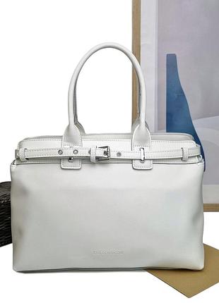 Сумка натуральная кожа белый арт.pd76088 white karlos marconi (китай)