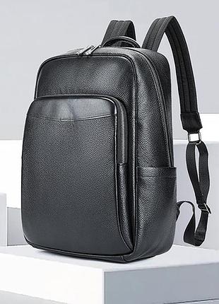 Чоловічий шкіряний зручний рюкзак leather collection (8486)
