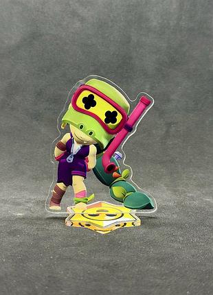 Акрилова колекційна фігурка brawl stars аллі (alli) 10 см