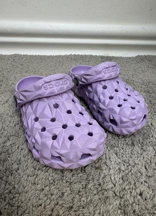 Crocs classic kids geometric lavander c10
