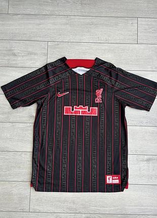 Футбольна футболка джерсі майка найк ліверпуль леброн джеймс lebron james liverpool nike football soccer jersey xl хл розмір