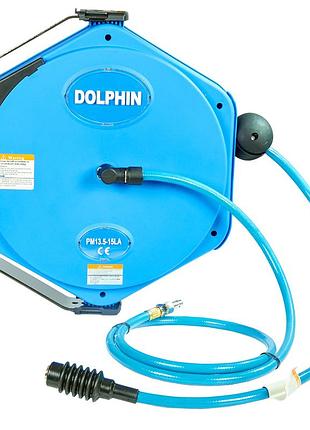Шланг в катушке для компрессора large series 15 метров dolphin