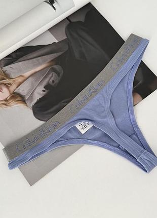 Оригінальні трусики стрінги calvin klein оригінал блакитні