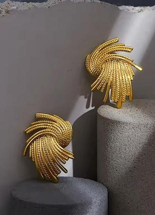 Серьги нержавеющая сталь stainless steel геометрические