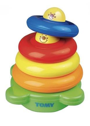 Розвивальна іграшка tomy кумедна пірамідка