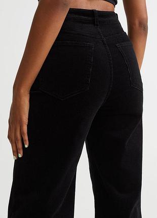 Вельветові джинси wide leg h&m 32p