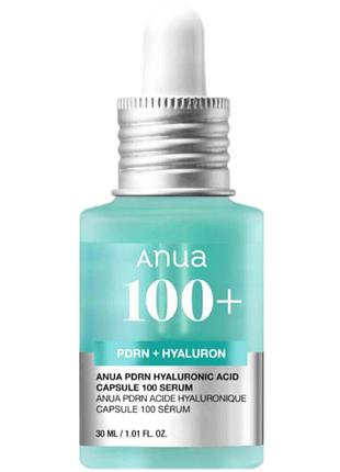Сыворотка с пдрн для сияния кожи anua pdrn hyaluronic acid capsule 100 serum 30 мл