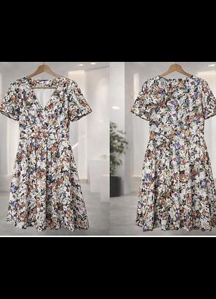 Легка квіткова сукня міді the style london м 350грн