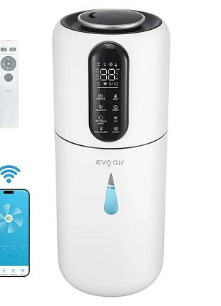 Розумний зволожувач повітря evoair steamix3800, wi-fi, резервуар 3,8 л, продуктивність зволоження 300 мл/год, датчик вологості,