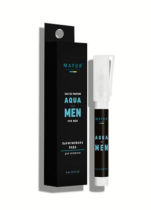 Парфумована вода для чоловіків "aqua for men" тм mayur, 8 мл