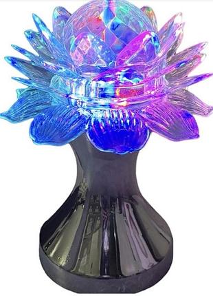 Световой диско шар-цветок led crystal magic ball light at-w927