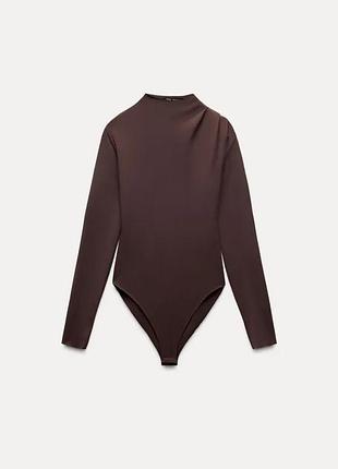 Боді від zara , коричневе, шоколадне , s. кофта , лонг , сорочка , блуза , гольф ,