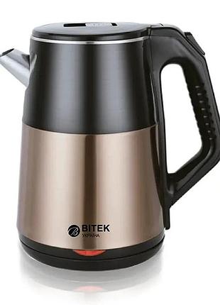 Електричний чайник bitek bt-7819, 2,5 л, 2000 вт