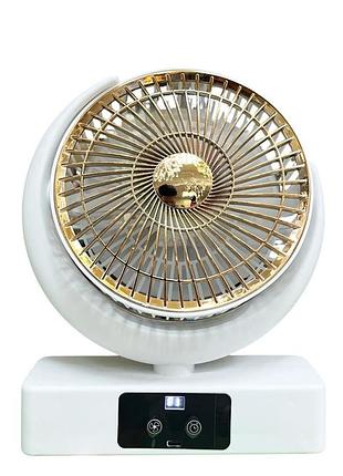 Вентилятор настольный desktop loop fan f23, аккумуляторный, 5 скоростей, дисплей, таймер,