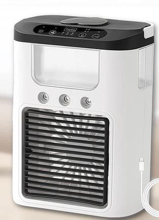 Мини-кондиционер ice cooler k918, с увлажнением, led-подсветкой, 3 режима, usb