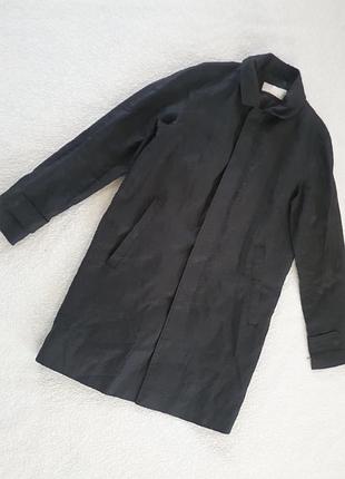 Льняной плащ,h&amp;m,модель унисекс,прямого кроя,размер 38,стан идеальный
