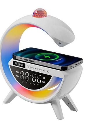 Ночник led лампа rgb колонка в виде буквы g bt 3402