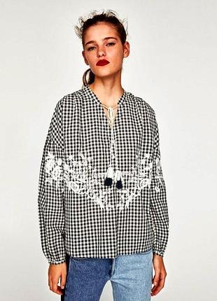 Вишита сорочка zara блуза з вишивкою вишиванка zara