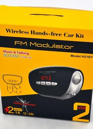 Fm-трансмиттер с bluetooth h21bt 3
