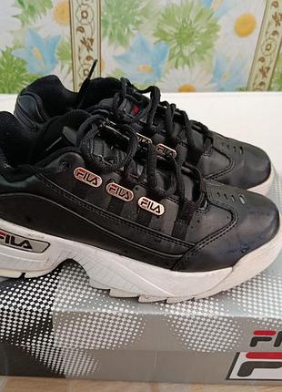 Fila distraptor black 38р. 24.5см кроссовки