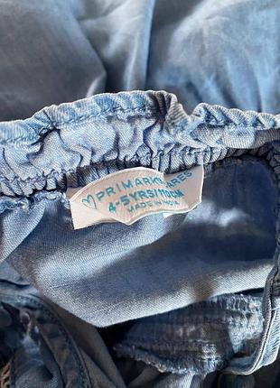 Джинсовый сарафан primark для девочки 5 р. 3
