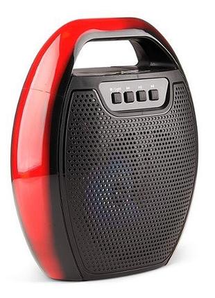 Портативная колонка ess‑209a, bluetooth/usb/sd/fm/aux, светомузыка