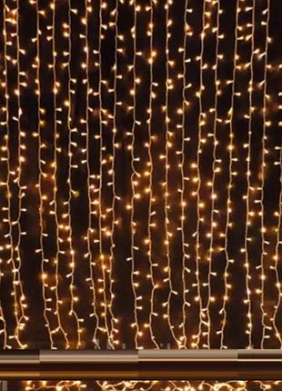 Xmas гірлянд (водоспад 3m*2m) 360led ww-3 теплий білий 7273
