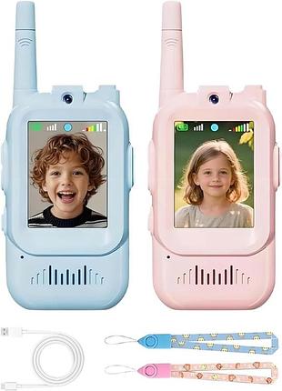 Рація дитяча video walkie talkie з функцією відеозв'язку та фото, комплект 2 шт.