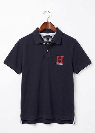 Поло tommy hilfiger оригінал m-l сине 10/10