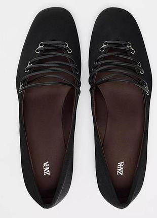 Сатинові балетки zara