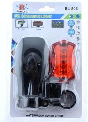Ліхтарик велосипедний bl 508 cob 5w