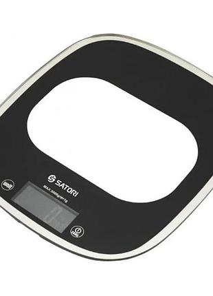 Электронные весы кухонные satori sks-221-bl до 5 кг black