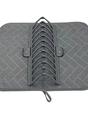 Сушилка для посуды с ковриком dish drain rack