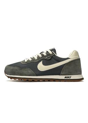 Чоловічі кросівки nike and runner 2 olive grey beige